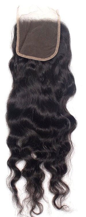 Raw Burmese Wavy Curly Closure