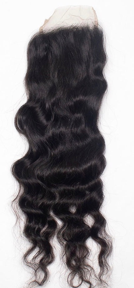Raw Burmese Wavy Curly Closure